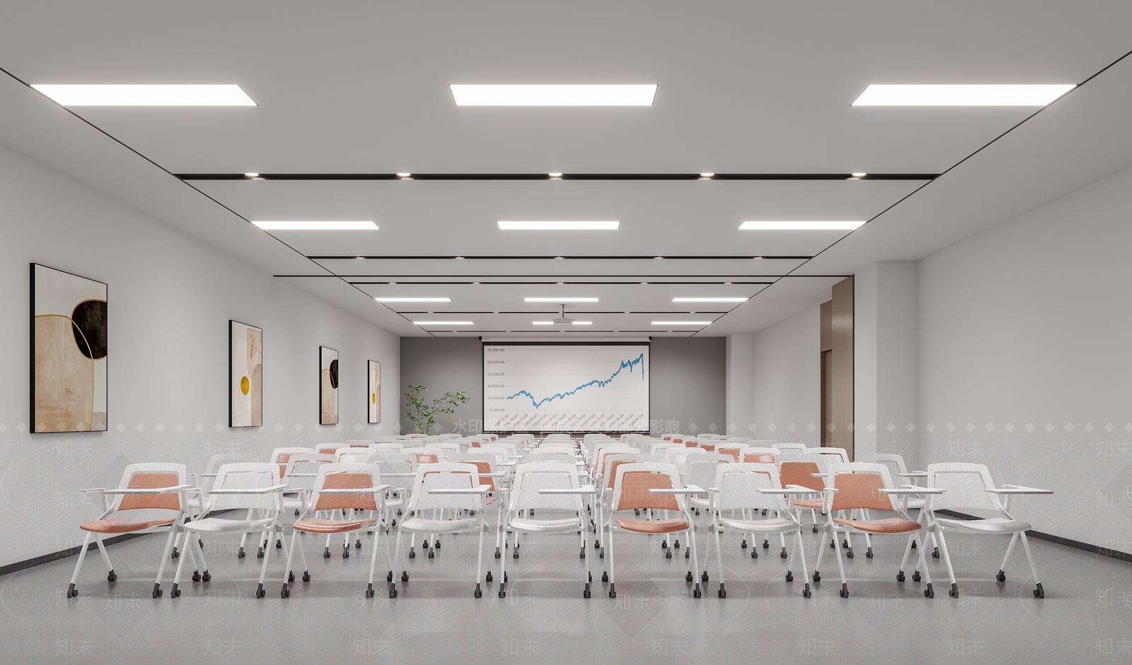 现代会议室3D模型下载【ID:1152050158】