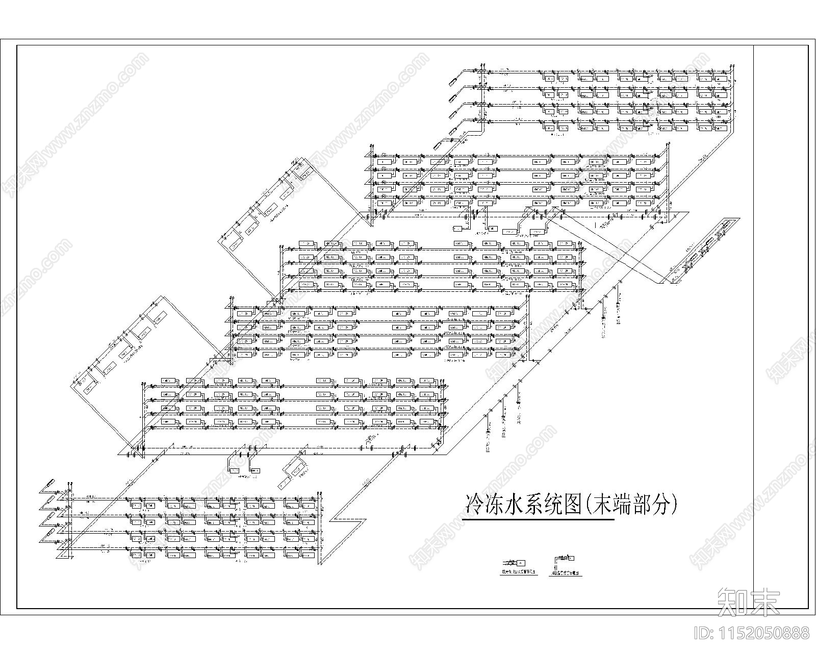 机房弱电装修配电布线暖通系统图施工图下载【ID:1152050888】