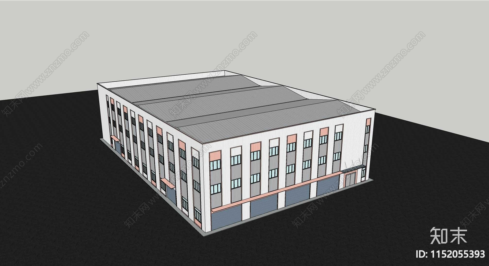 现代厂房SU模型下载【ID:1152055393】