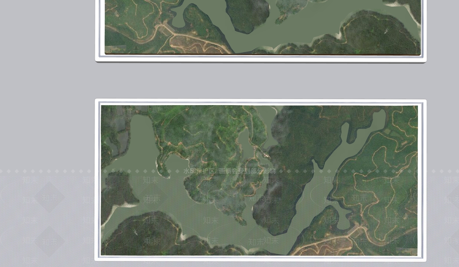 山脉河流地形地貌沙盘SU模型下载【ID:1152058769】
