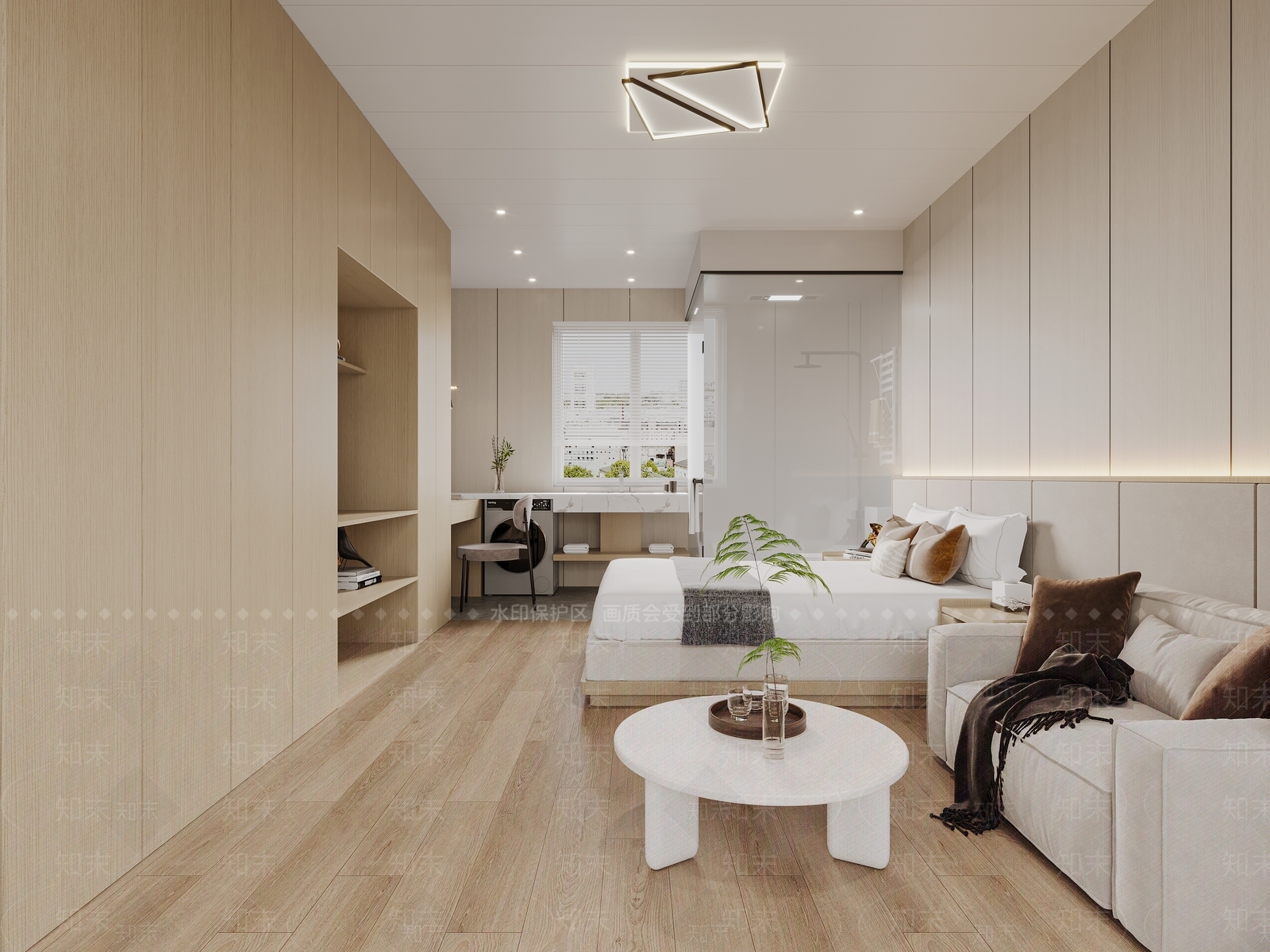 现代单身公寓3D模型下载【ID:1152066294】