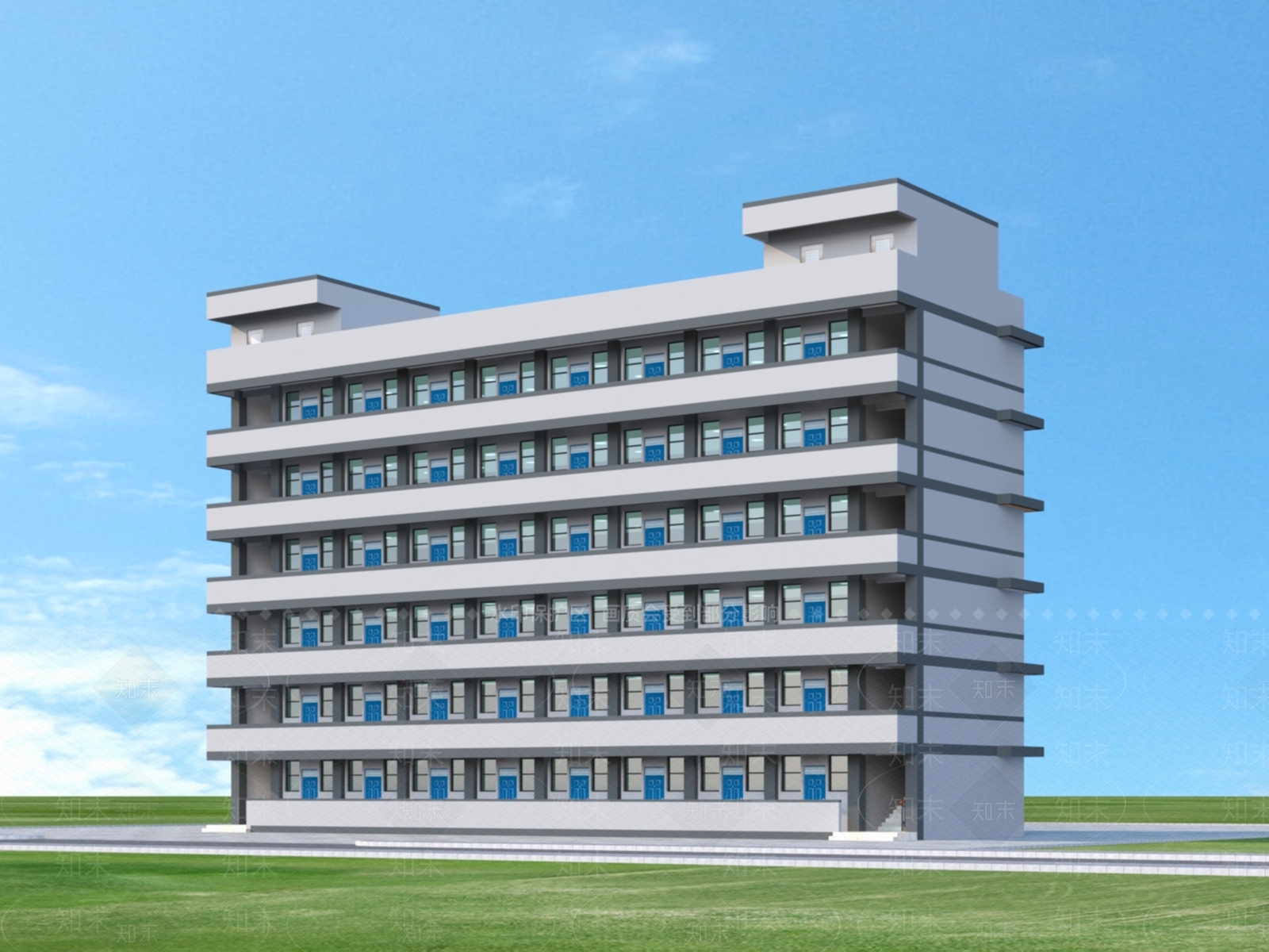 现代厂区3D模型下载【ID:1152066321】