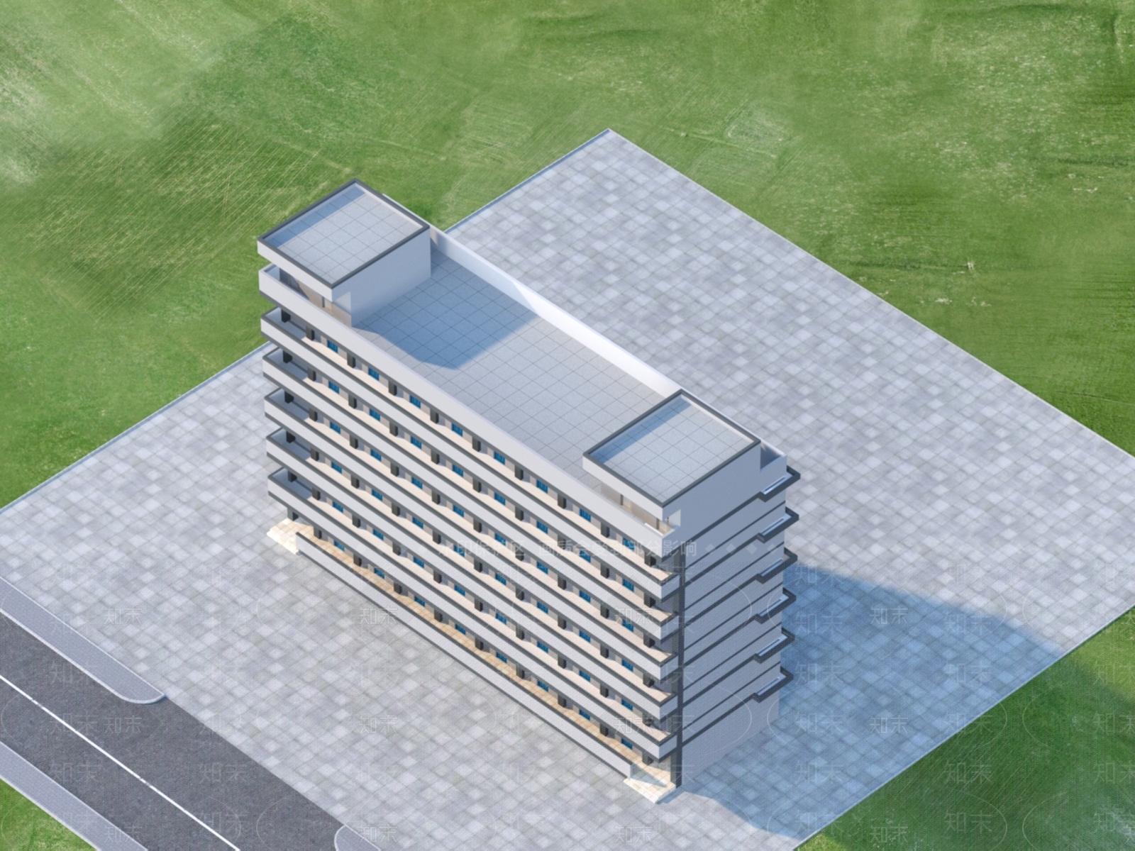 现代厂区3D模型下载【ID:1152066321】
