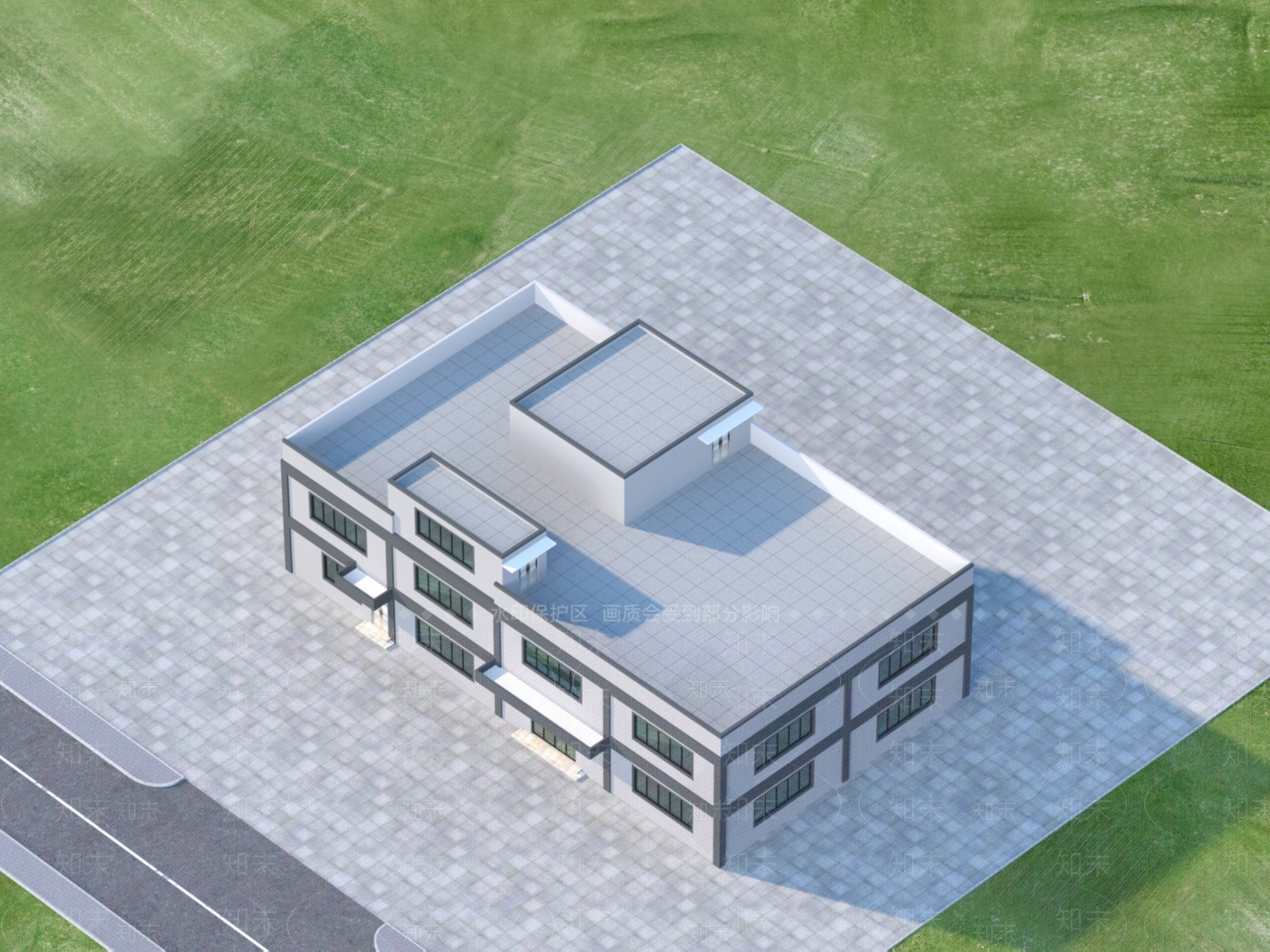 现代厂区3D模型下载【ID:1152067547】