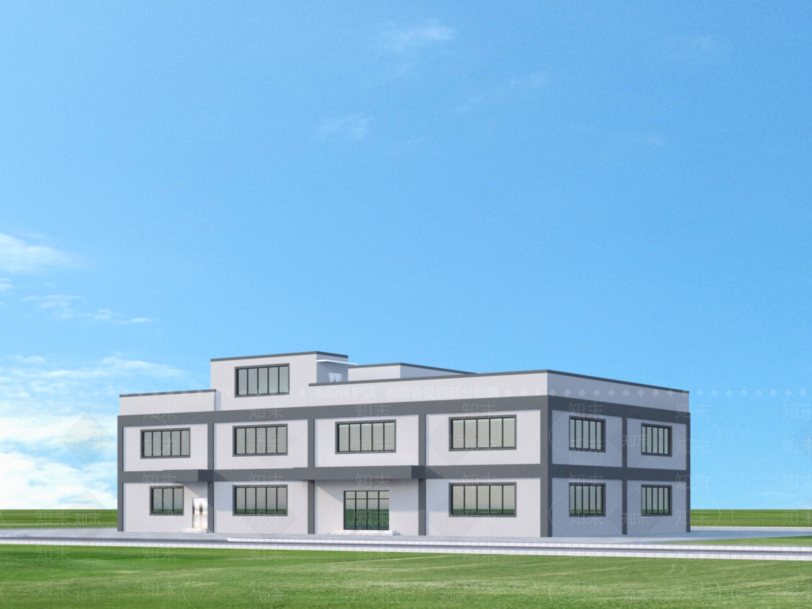 现代厂区3D模型下载【ID:1152067547】