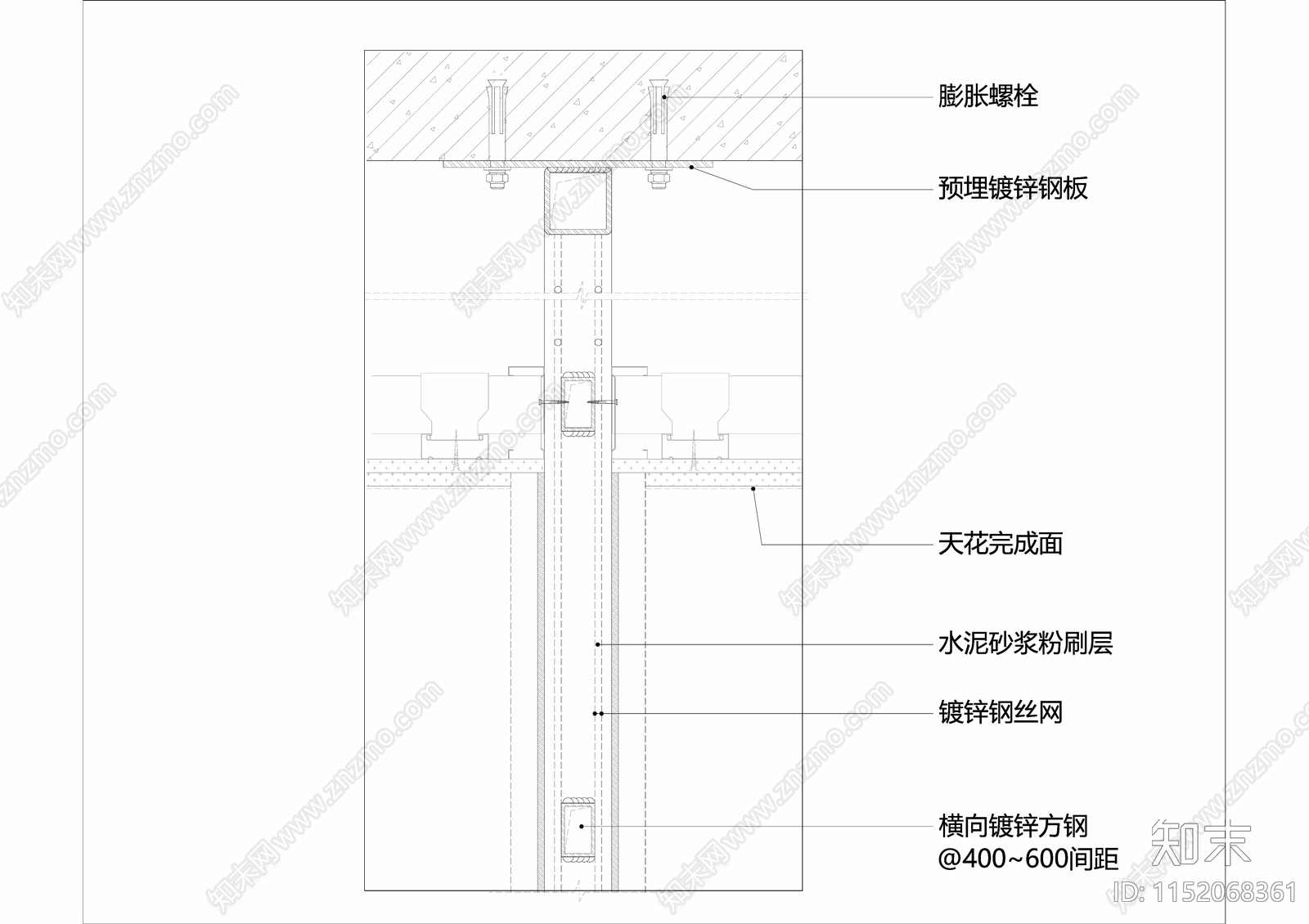 卫生间超薄钢架隔墙做法施工图下载【ID:1152068361】