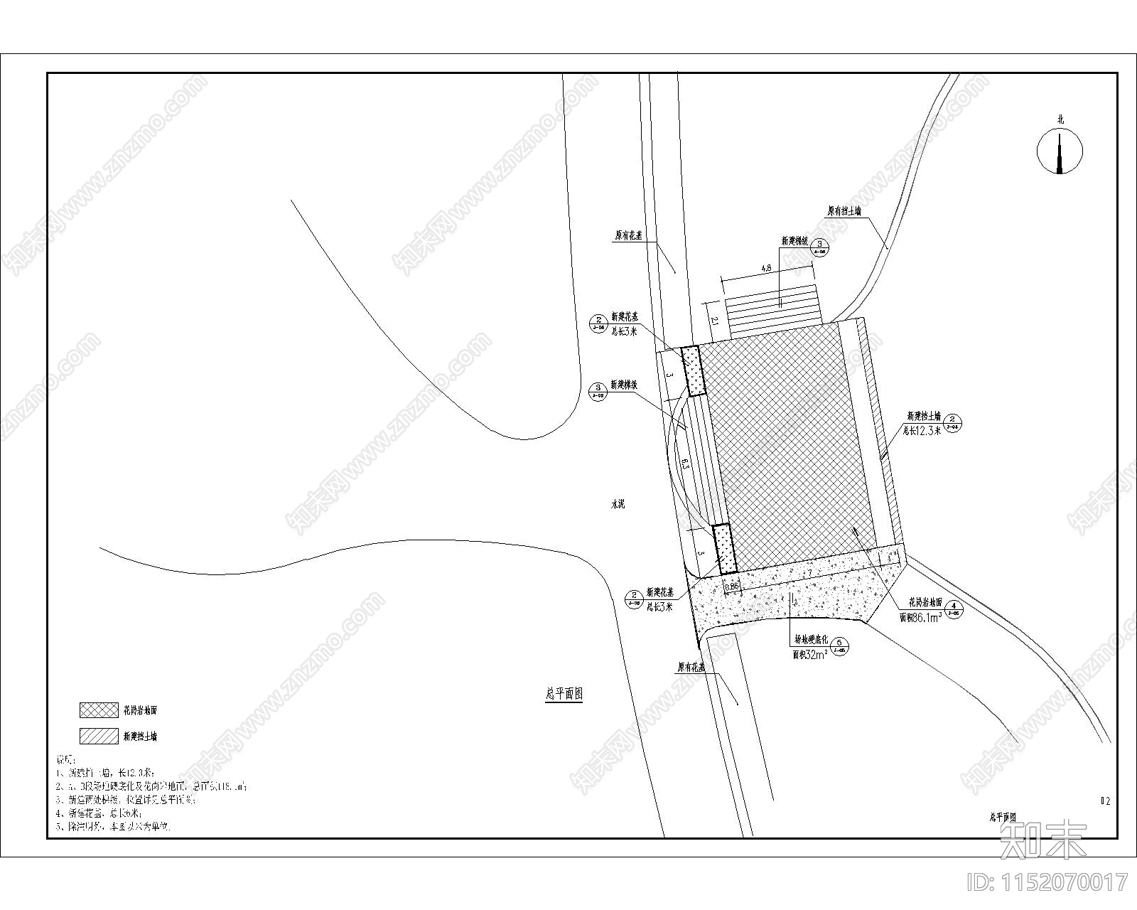 殡仪馆树葬区悼念广场建设工程cad施工图下载【ID:1152070017】