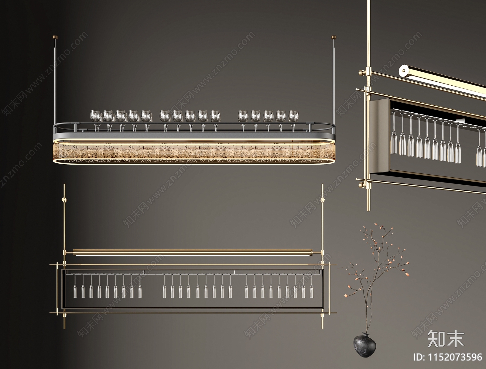 现代金属酒架3D模型下载【ID:1152073596】