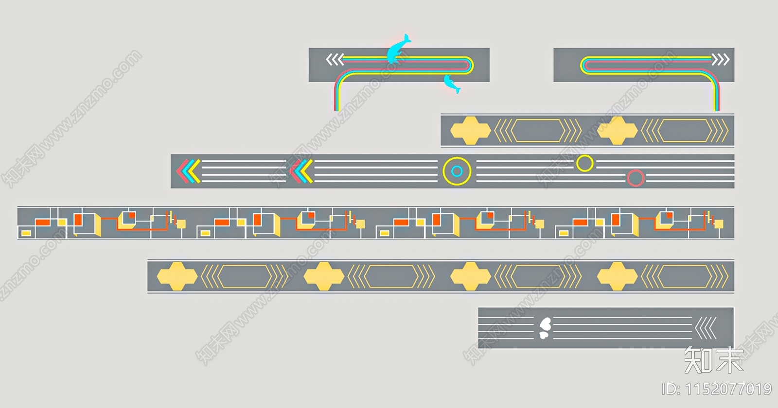 现代道路铺装SU模型下载【ID:1152077019】