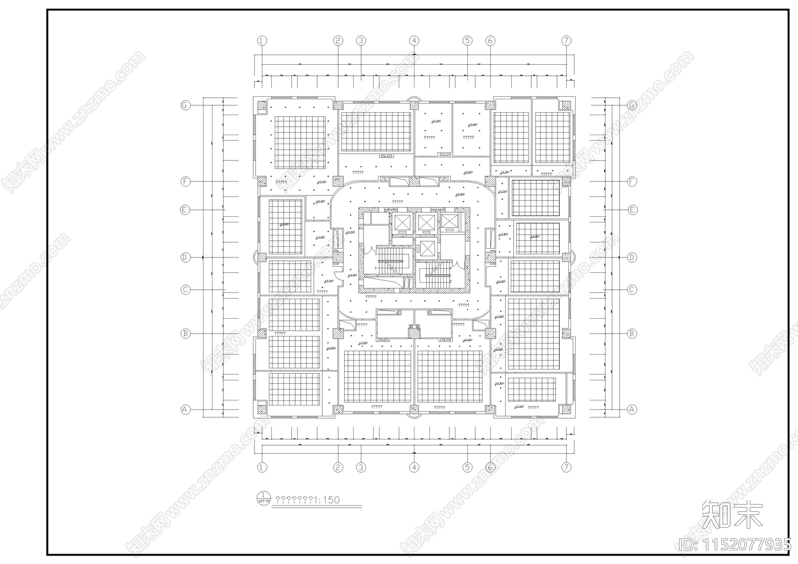 某餐厅简单装修图cad施工图下载【ID:1152077935】