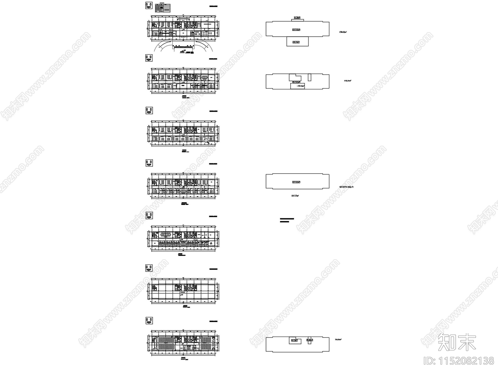 文化教育中心办公楼平面施工图下载【ID:1152082138】