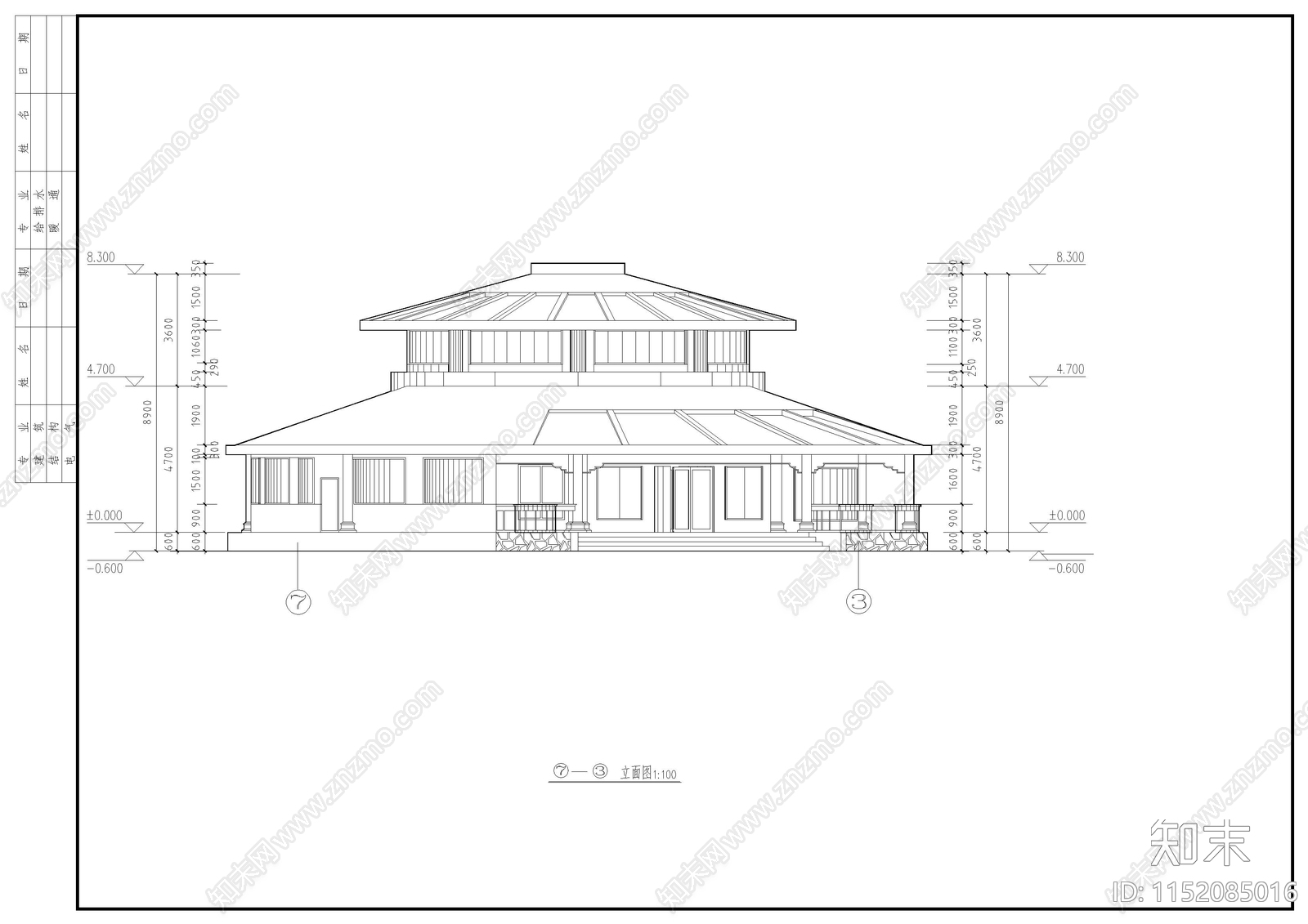 经典中餐厅建筑图cad施工图下载【ID:1152085016】