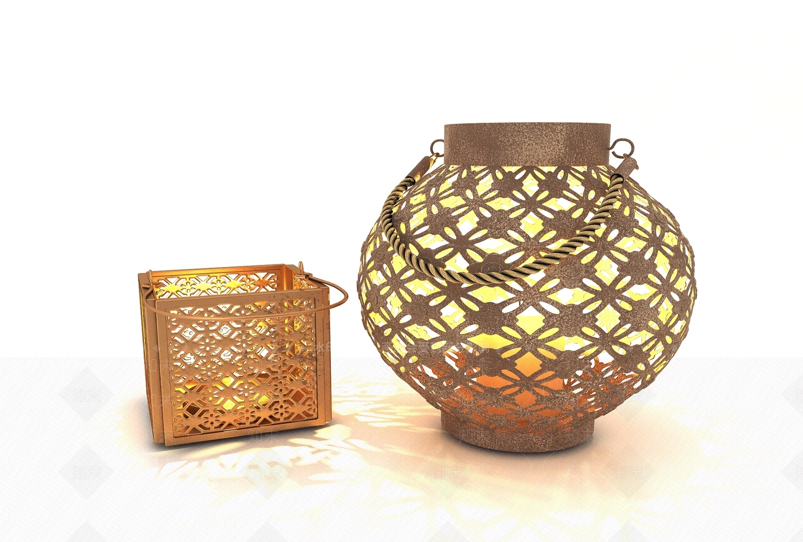 东南亚风格台灯3D模型下载【ID:1152085183】