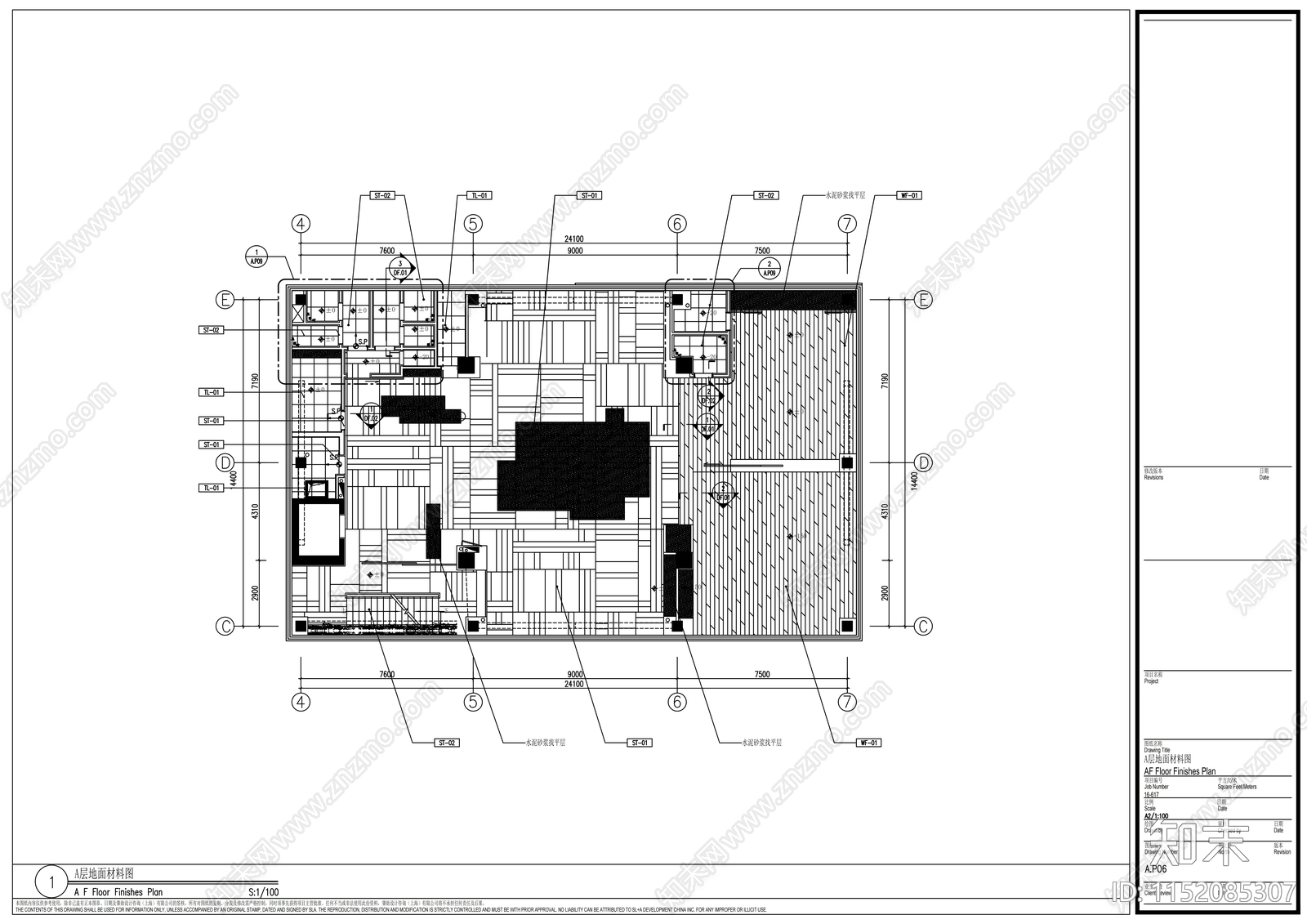 会所平面cad施工图下载【ID:1152085307】