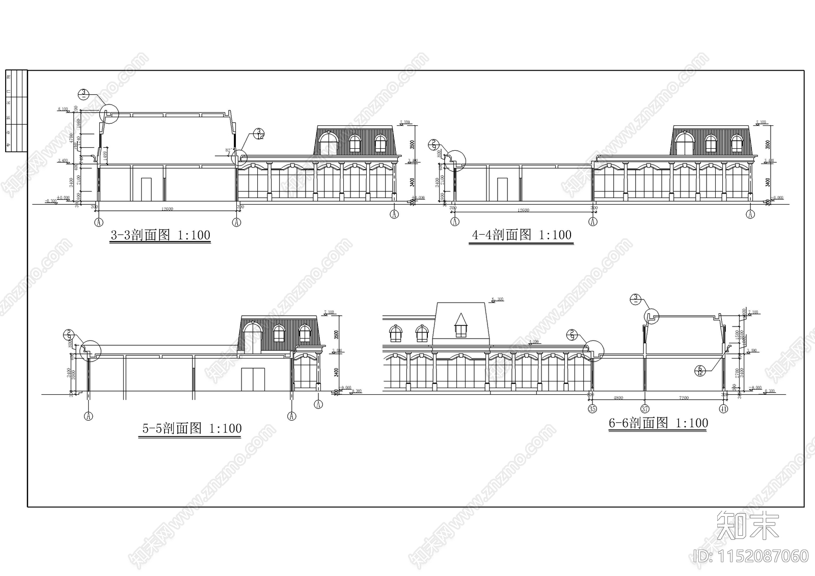 余杭茶cad施工图下载【ID:1152087060】