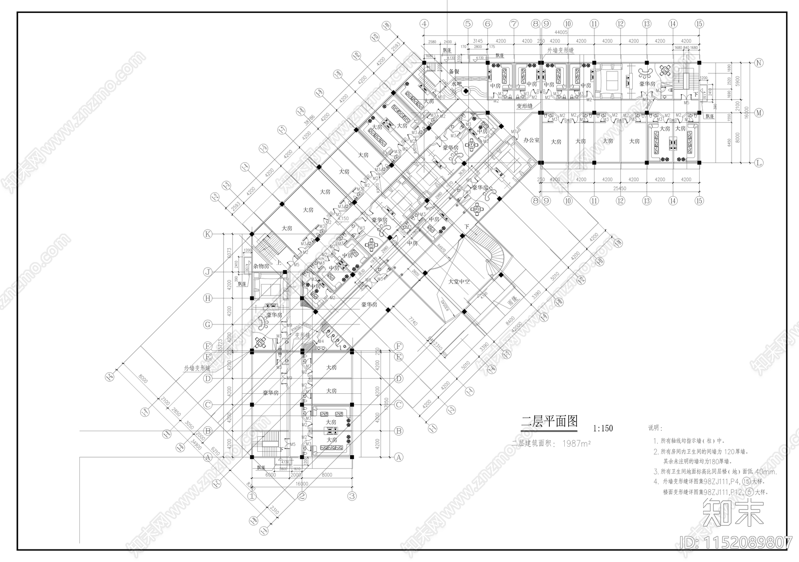 娱乐城建筑cad施工图下载【ID:1152089807】