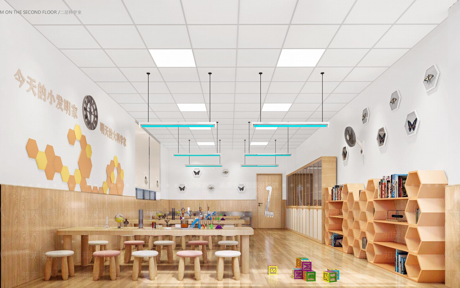 现代幼儿园科学室SU模型下载【ID:1152090146】
