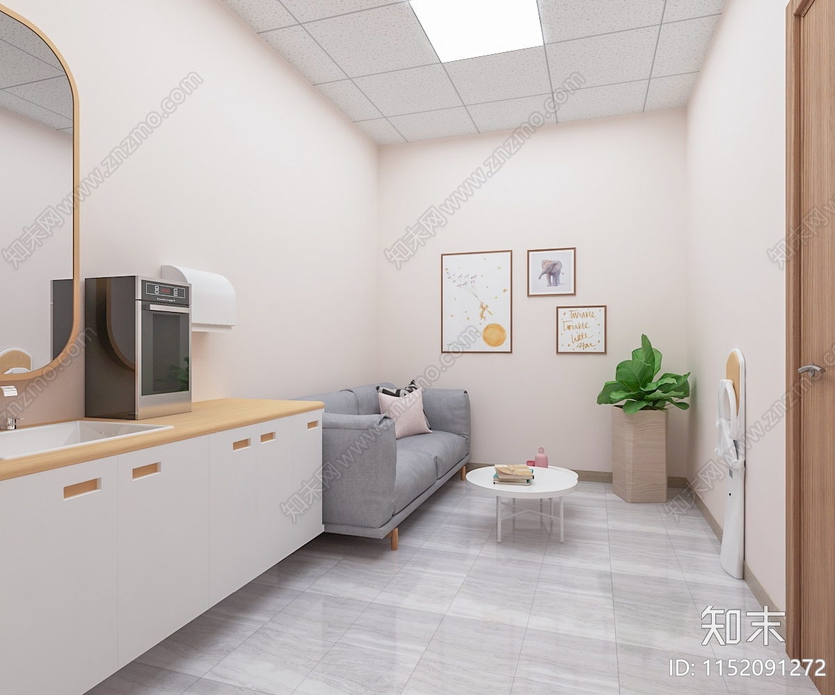 现代母婴室3D模型下载【ID:1152091272】