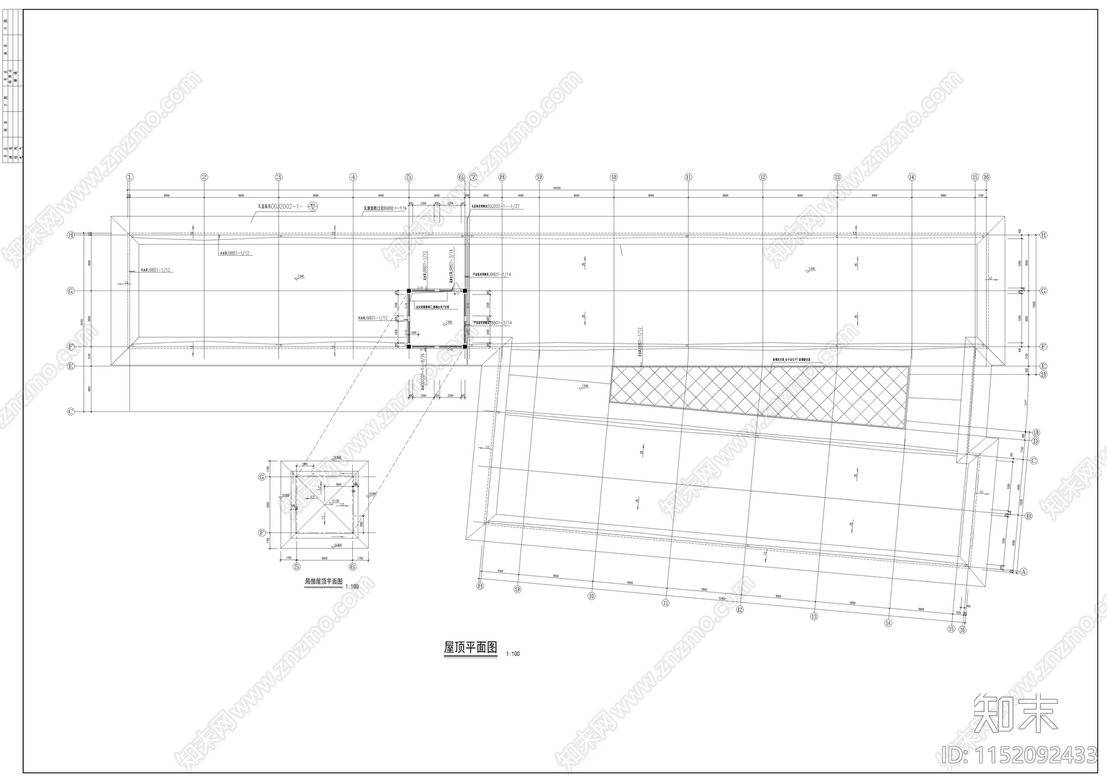 步行街商业楼建筑cad施工图下载【ID:1152092433】