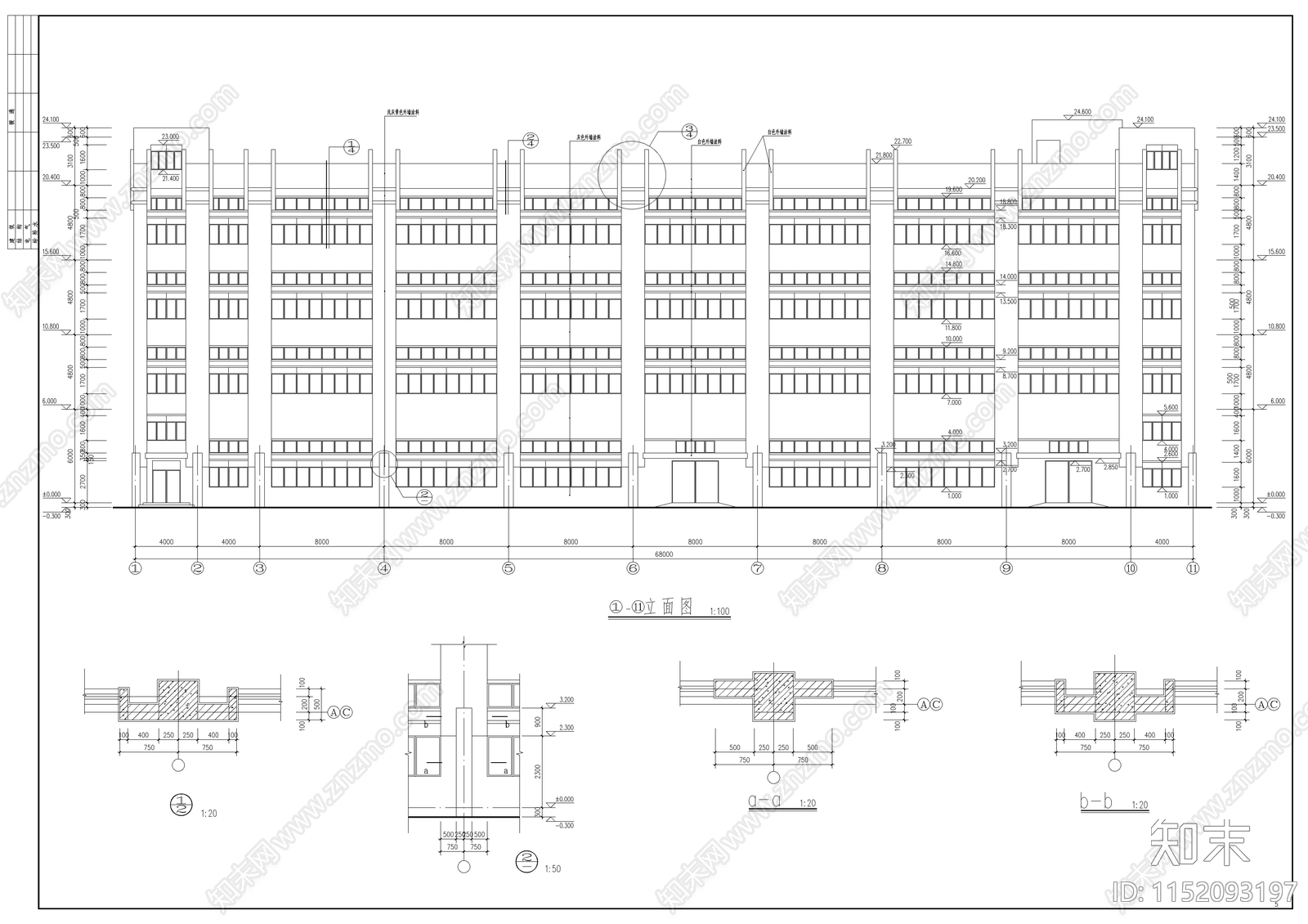 某公司厂房建筑cad施工图下载【ID:1152093197】