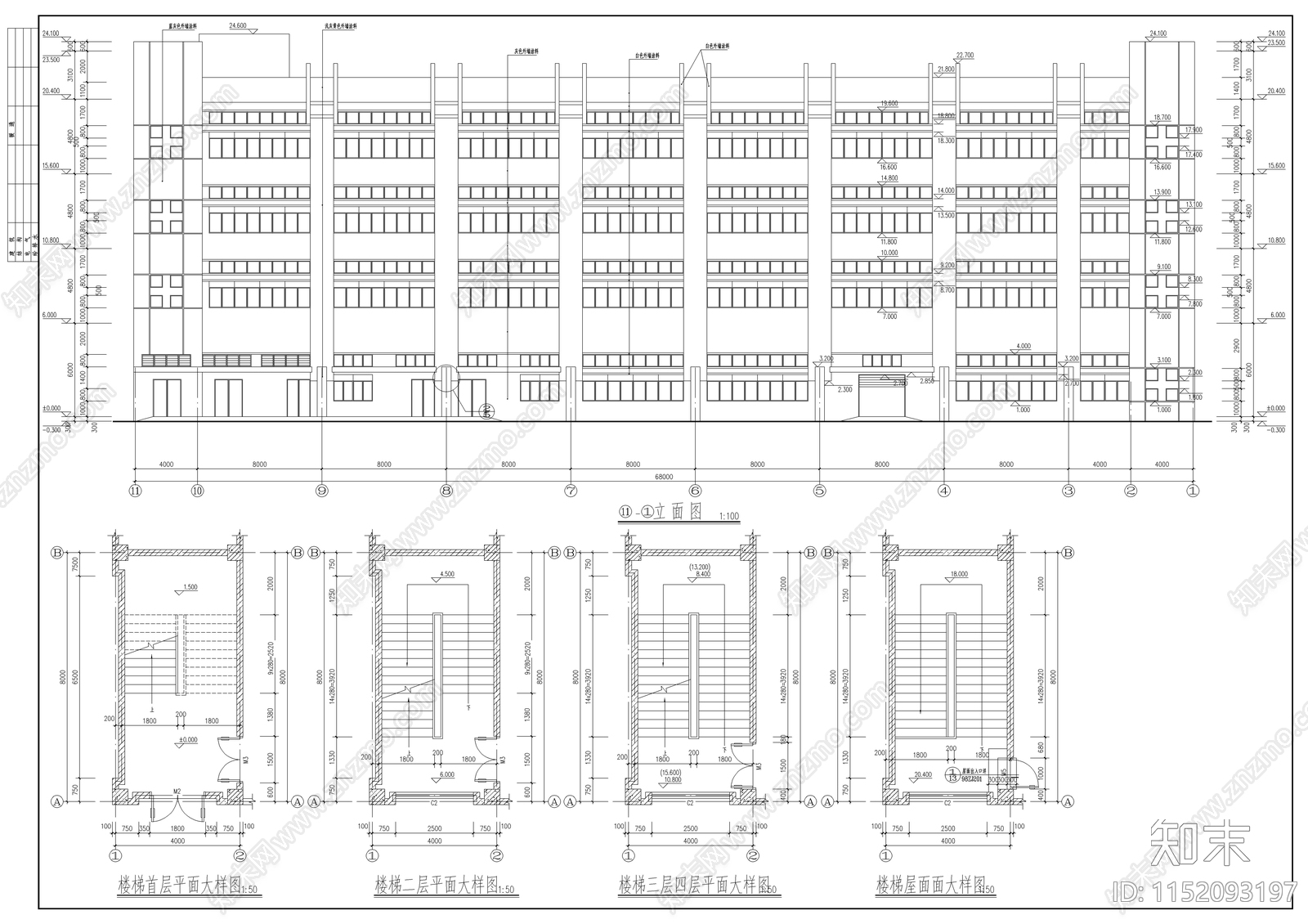 某公司厂房建筑cad施工图下载【ID:1152093197】