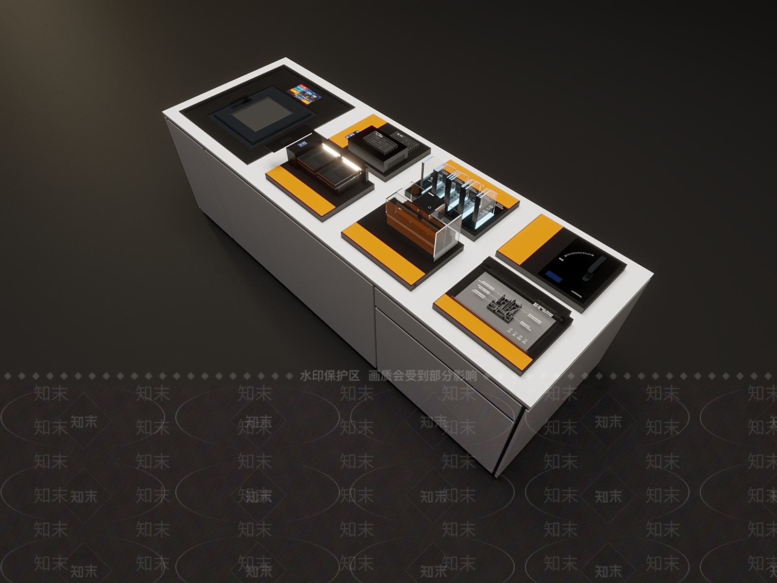 现代工作台3D模型下载【ID:1152096339】