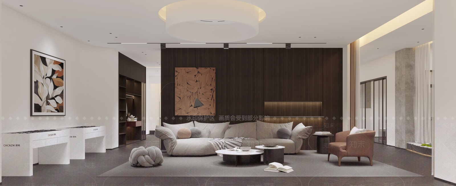 现代灯具展厅3D模型下载【ID:1152099312】