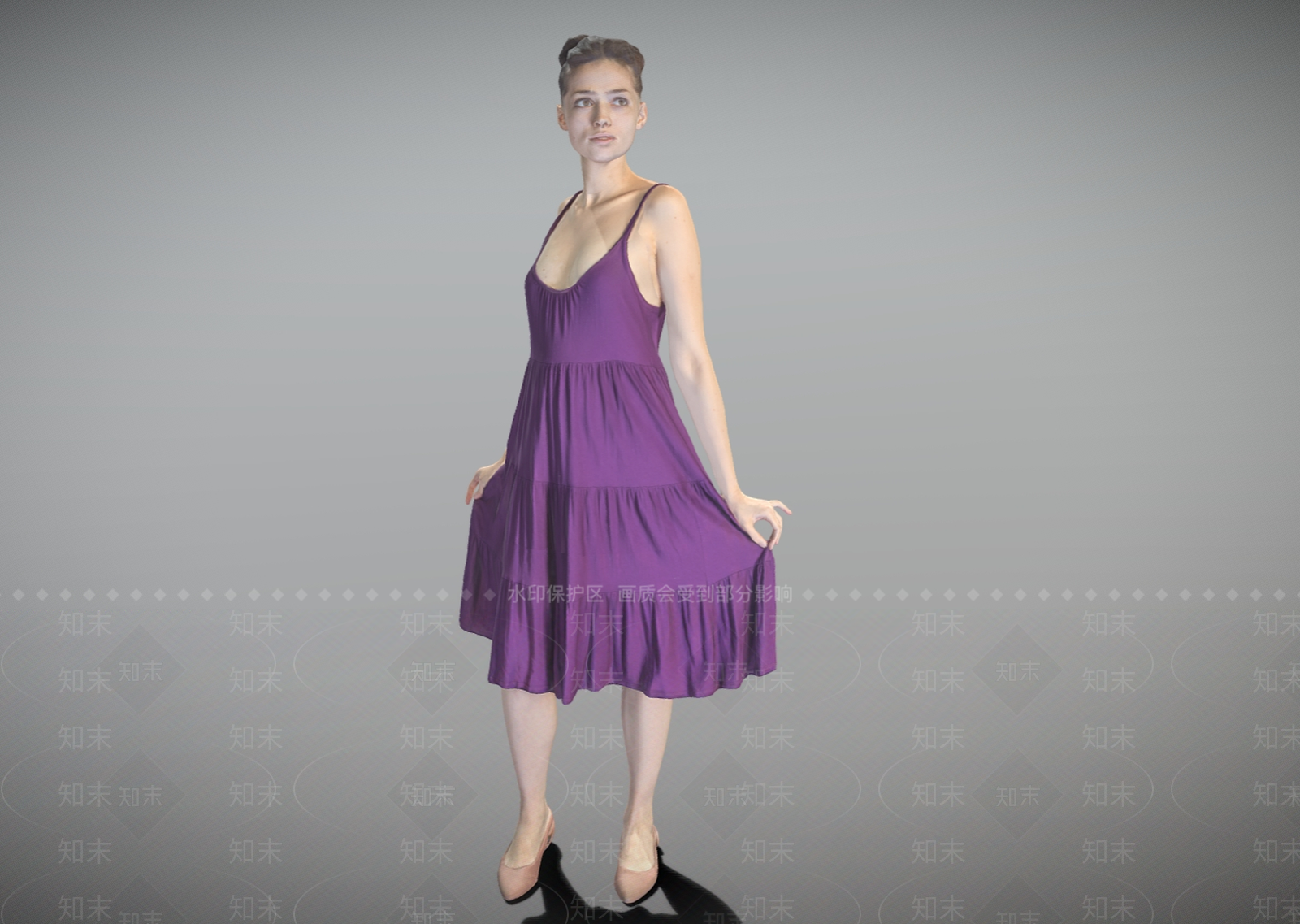 站姿美女SU模型下载【ID:1152099254】