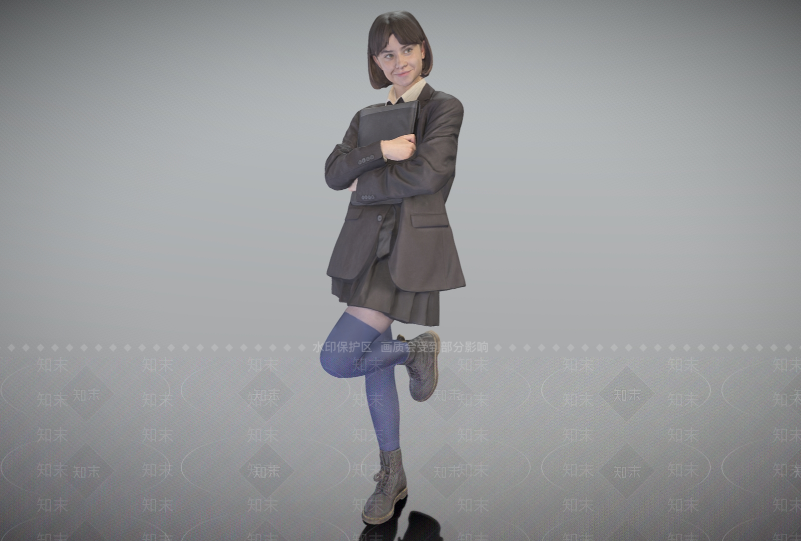站姿美女SU模型下载【ID:1152099378】