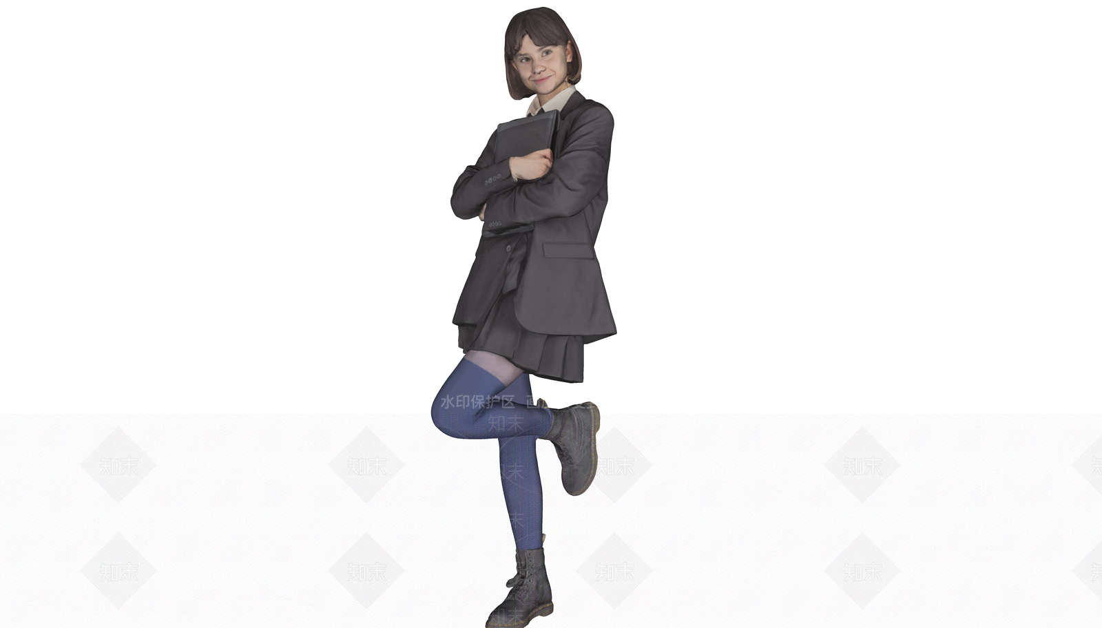 站姿美女SU模型下载【ID:1152099378】