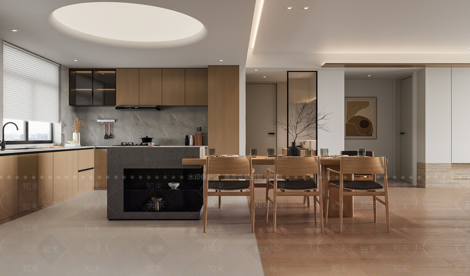 北欧简约客餐厅3D模型下载【ID:1152104717】