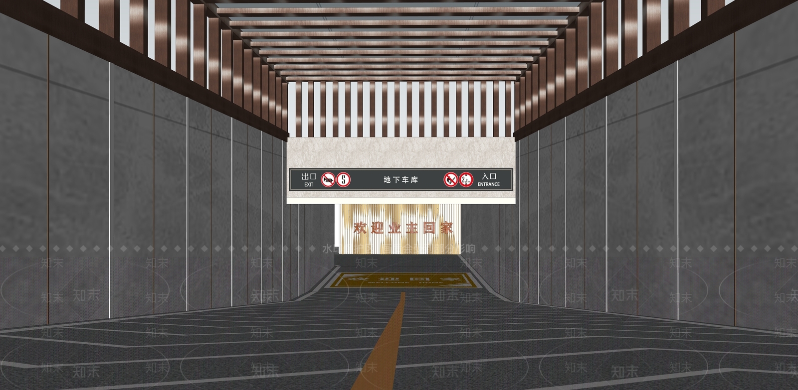 现代车库出入口SU模型下载【ID:1152104880】
