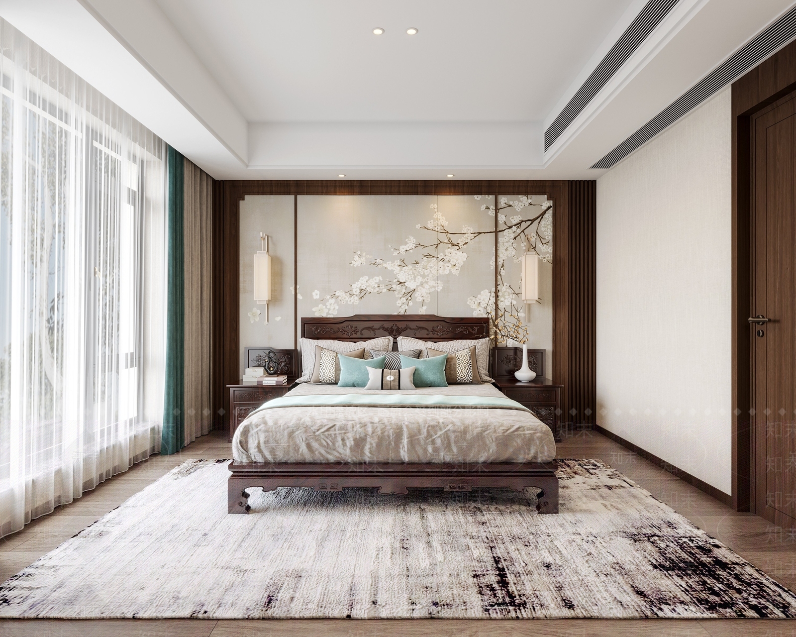 古典中式卧室3D模型下载【ID:1152106614】