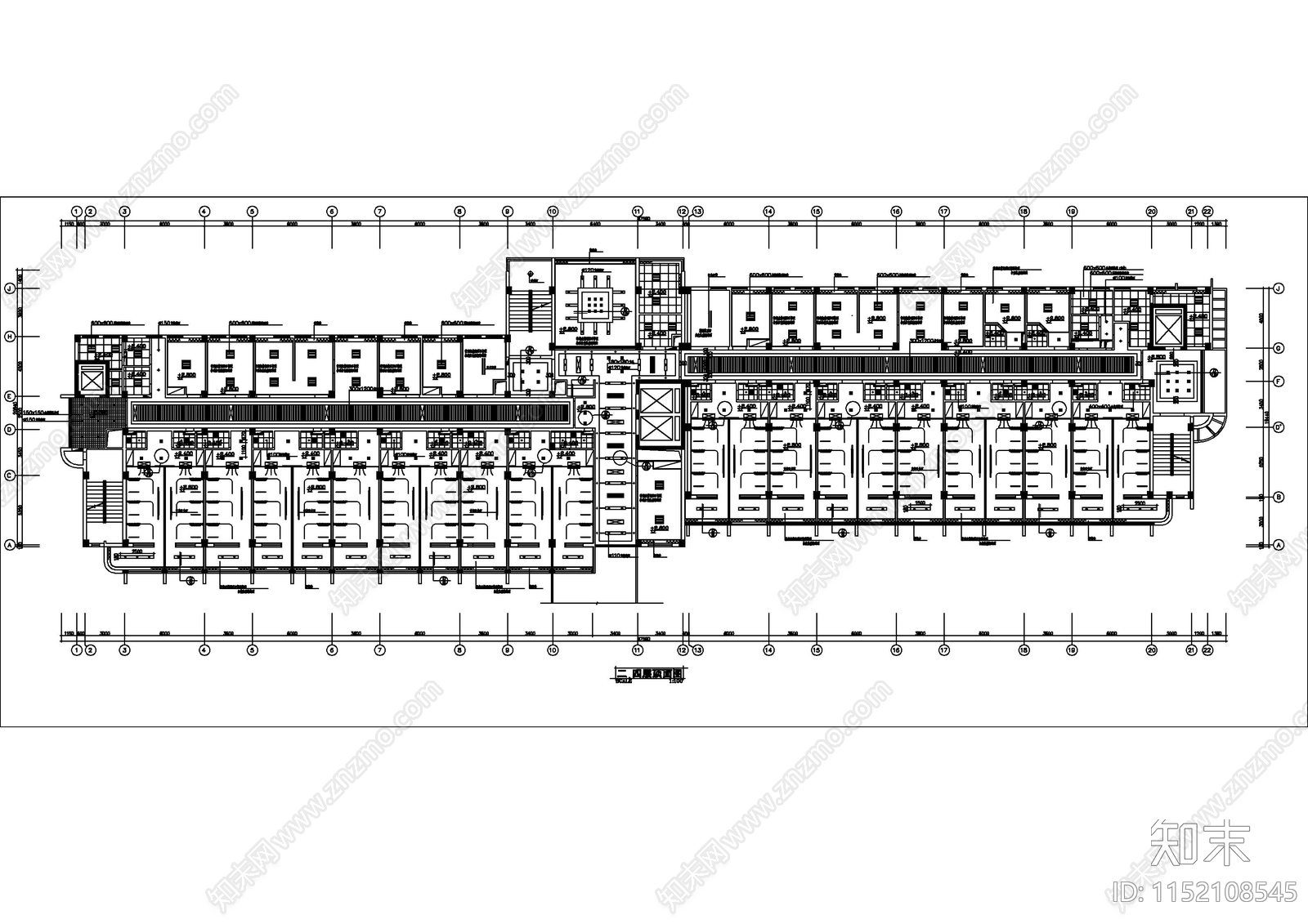 某医院平面布置图cad施工图下载【ID:1152108545】