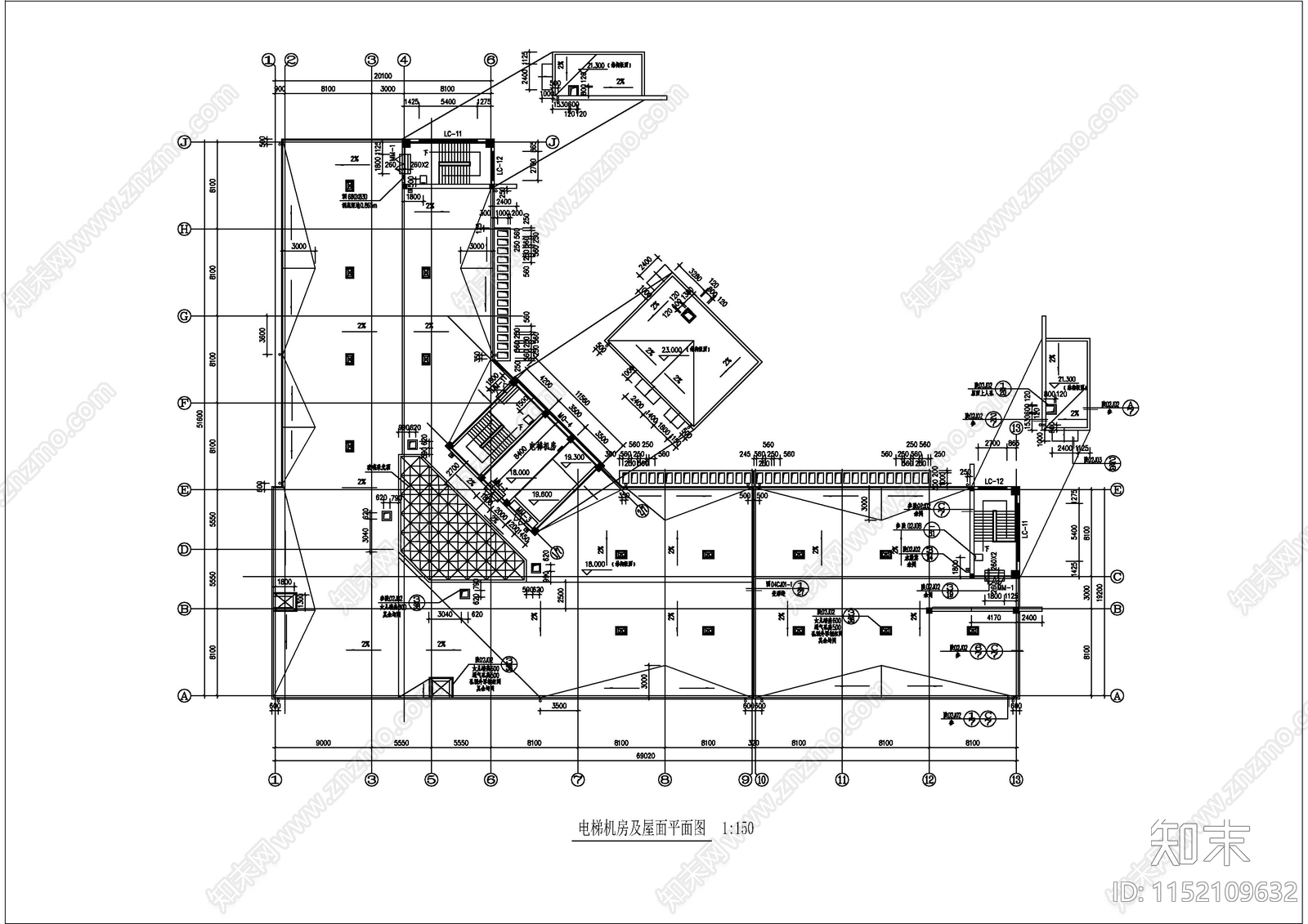 某疗养院全套建筑施工图下载【ID:1152109632】