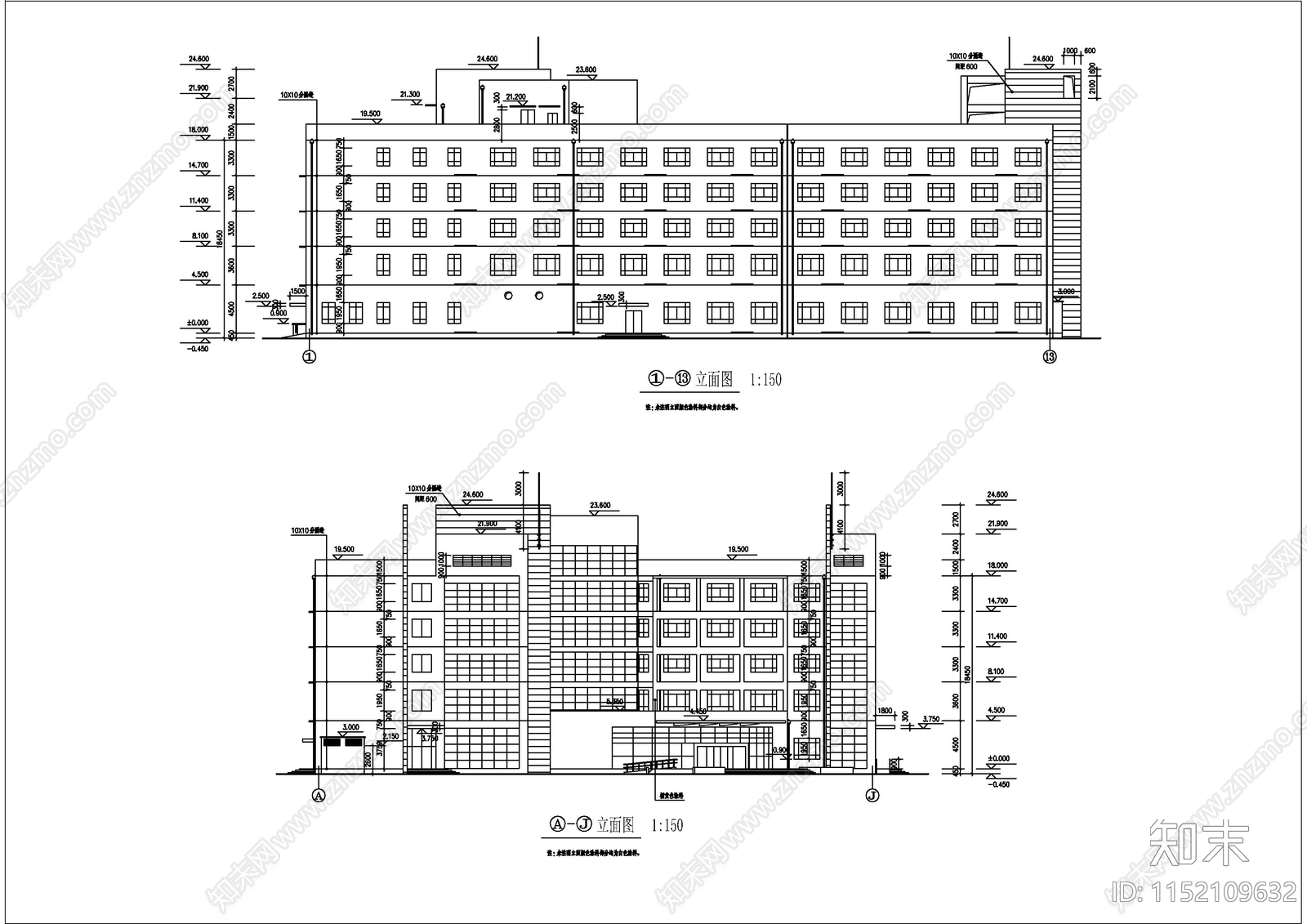 某疗养院全套建筑施工图下载【ID:1152109632】