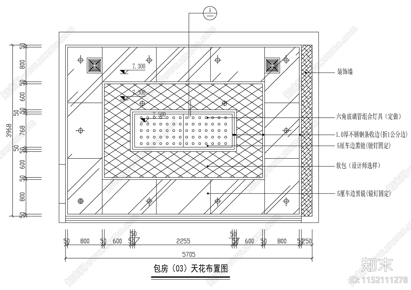 精选酒吧包房装饰图cad施工图下载【ID:1152111278】