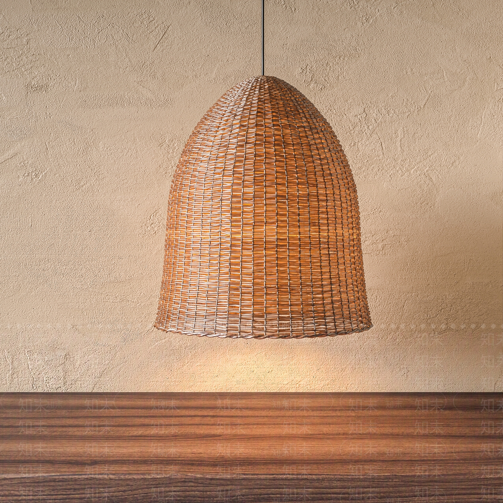 侘寂风吊灯3D模型下载【ID:1152115270】