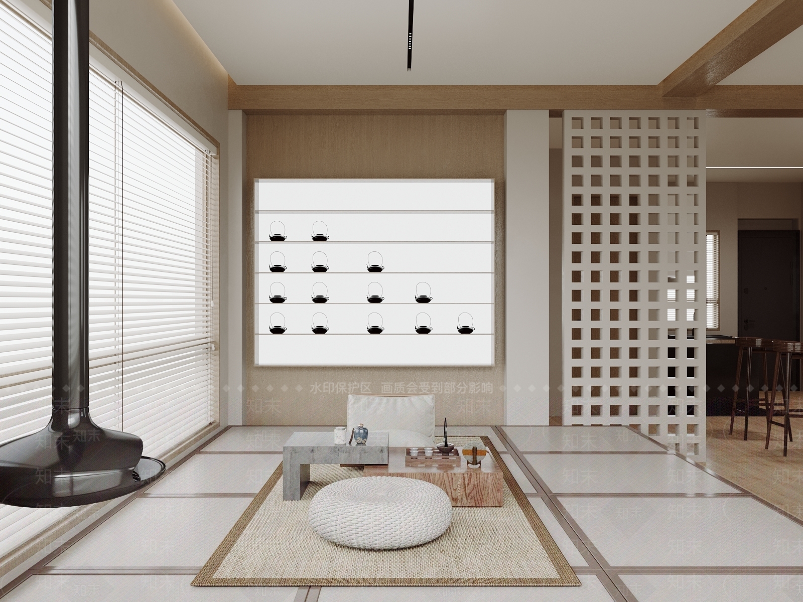 现代家居阳台3D模型下载【ID:1152115351】