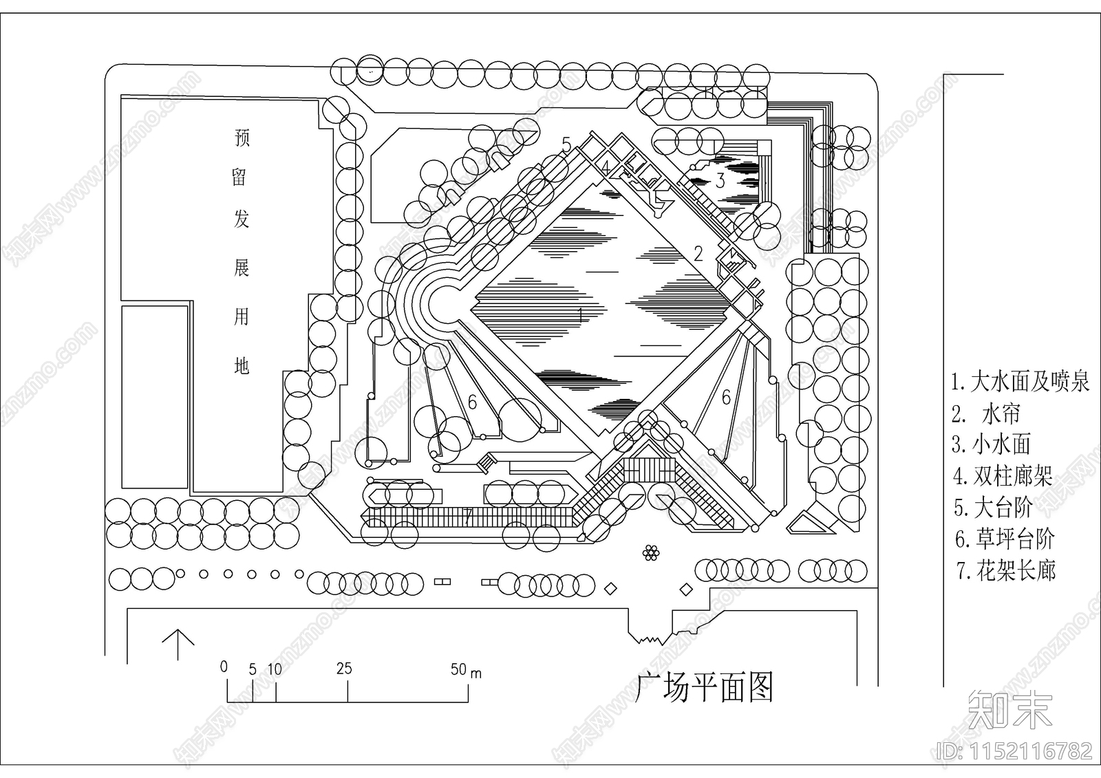 24套公园设计cad施工图下载【ID:1152116782】
