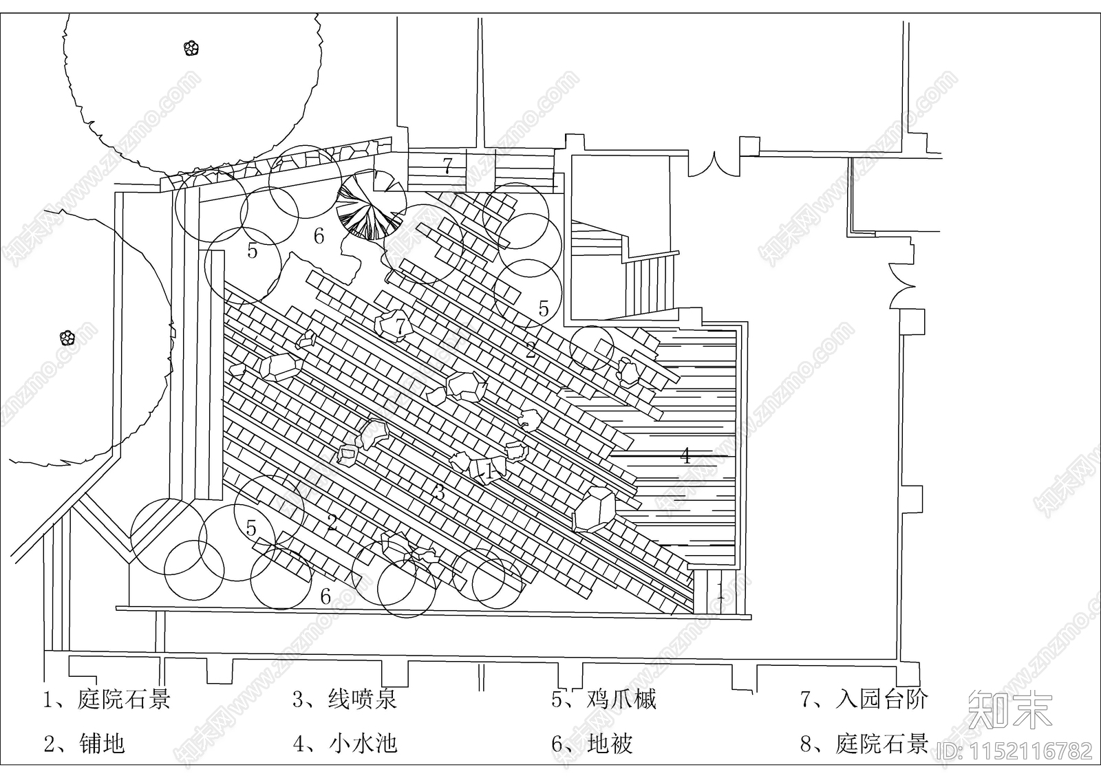 24套公园设计cad施工图下载【ID:1152116782】
