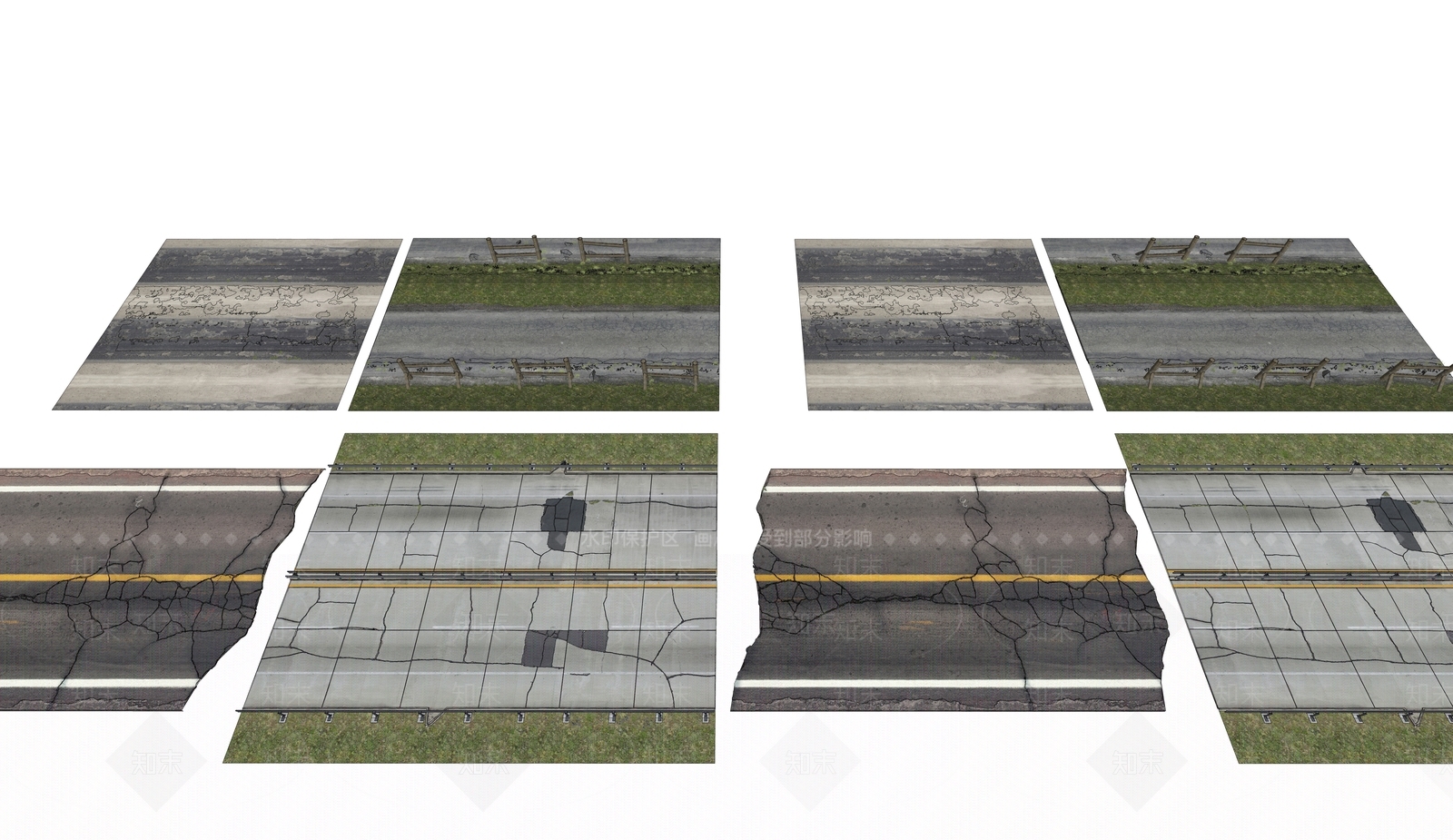 现代公路道路设施SU模型下载【ID:1152122377】