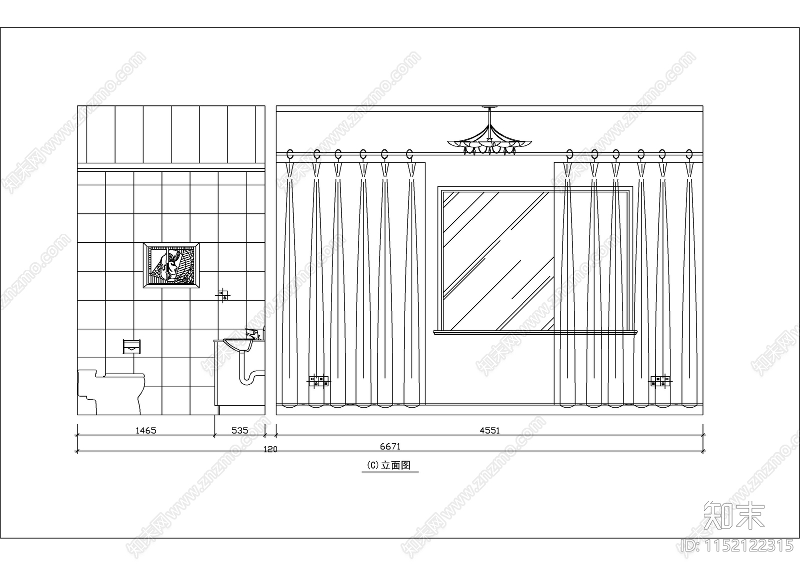 全套商业写字楼独立办公室cad施工图下载【ID:1152122315】