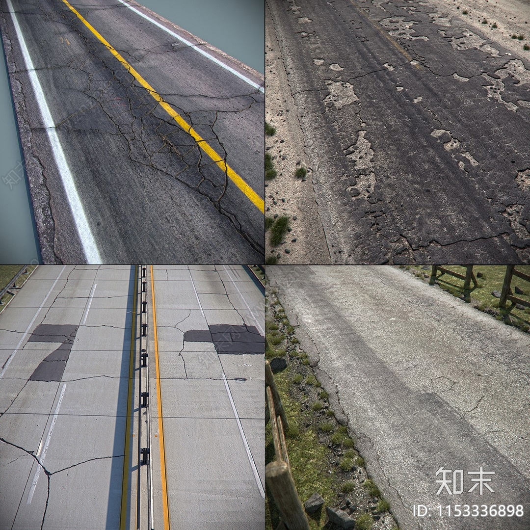 现代公路道路设施3D模型下载【ID:1153336898】