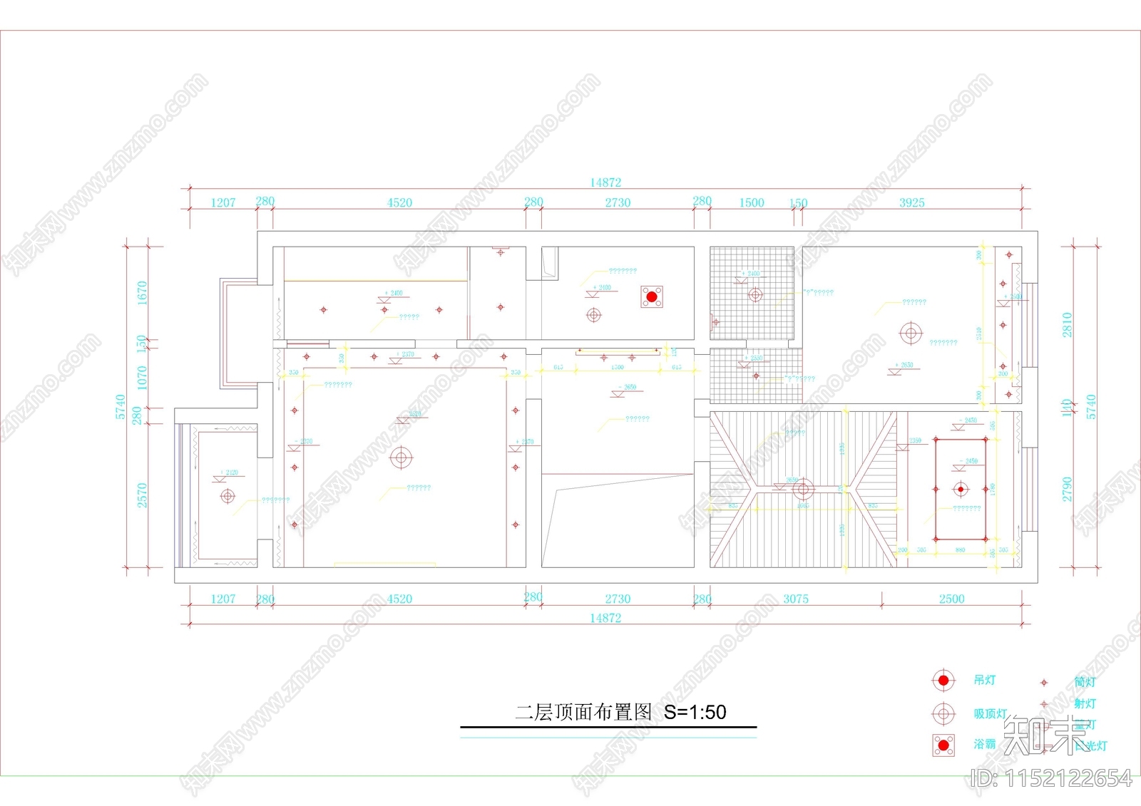 独立三层别墅自建房空间平面装修图cad施工图下载【ID:1152122654】