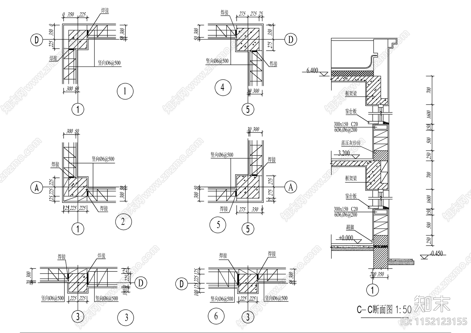 建筑人防出入口大样图节点cad施工图下载【ID:1152123155】