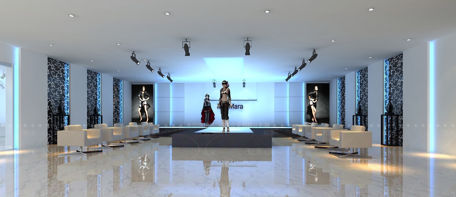 现代商场展区3D模型下载【ID:1152138384】