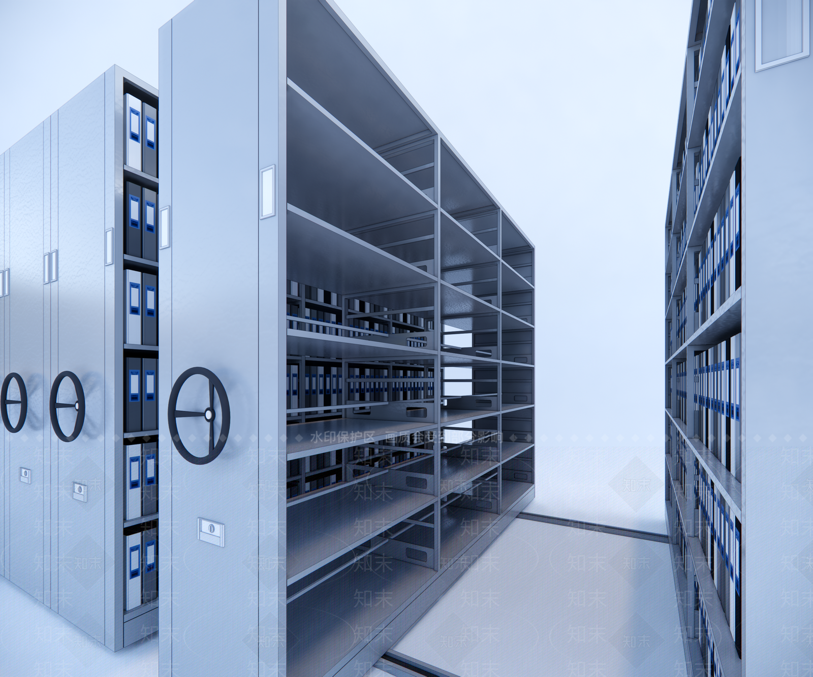 现代移动档案柜SU模型下载【ID:1152141704】