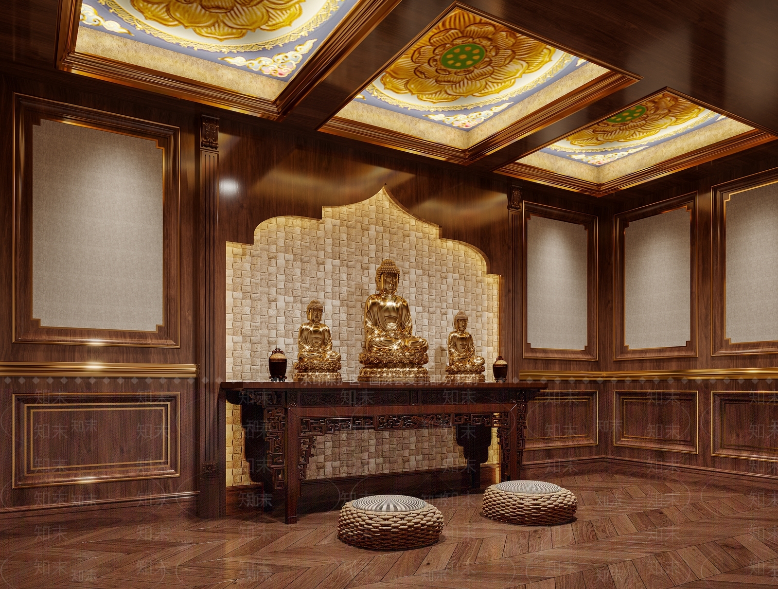 现代宗教文化祠堂3D模型下载【ID:1152142396】