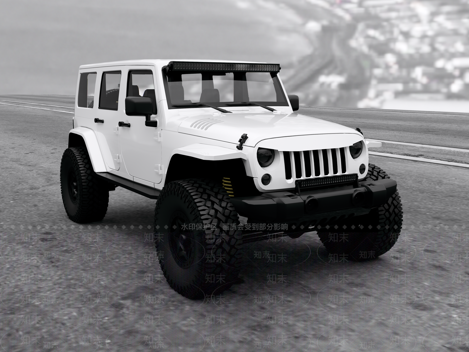 越野车吉普JEEP牧马人RubiconSU模型下载【ID:1152150317】